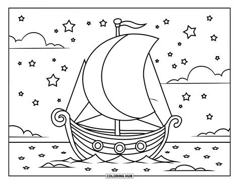 Desenhos De Barcos Para Colorir