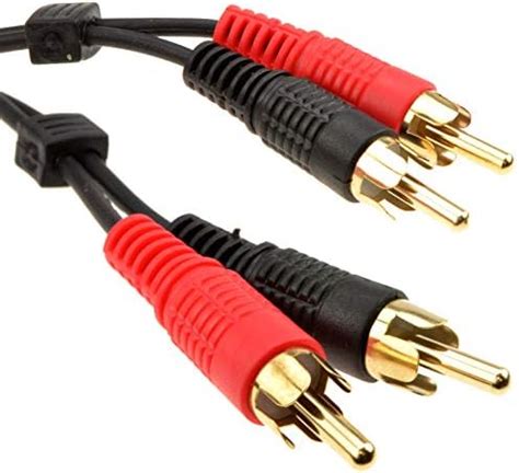 Rca Cinch Double Fiches Vers Fiches St R O L Audio C Ble Cordon Plaqu S