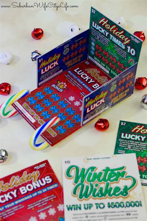 NJ Lottery DIY Scratch Off Sleigh - Suburban Wife, City Life