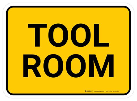 Tool Room Rectangular Floor Sign