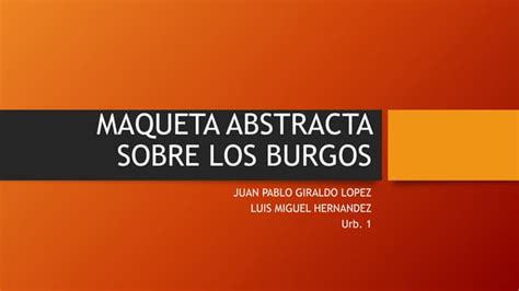 Los Burgos Ppt