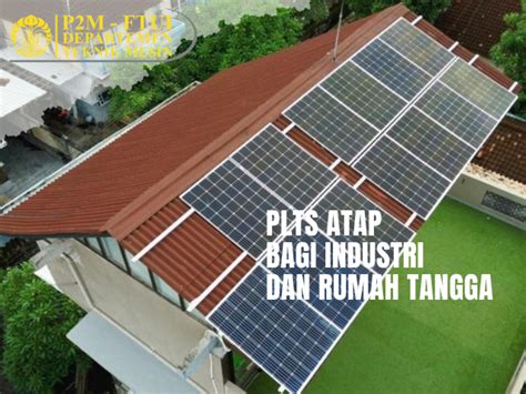 PLTS ATAP Bagi Industri Dan Rumah Tangga