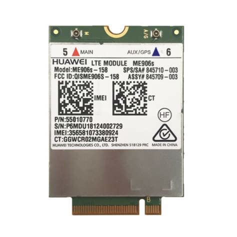 Hp Lt Huawei Me S Me S Ngff Lte Hspa G Wwan Module Card Ebay