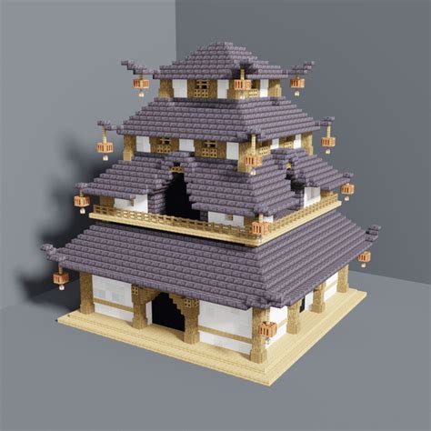 Some Japanese temple like building : r/Minecraftbuilds