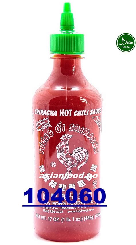 Huy Fong Sriracha Hot Chili Sauce Ot Sriracha Con Ga X G Us Asian