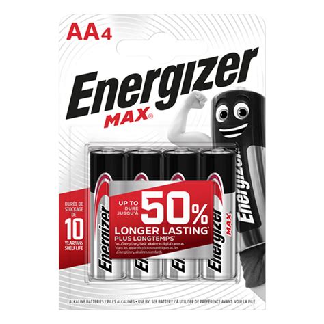 Energizer Aa Lr6 Max 4 Pack Premier Batteries