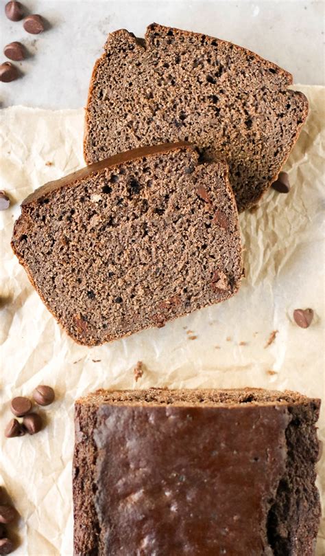 Healthy Double Chocolate Banana Bread Gluten Free Sugar Free