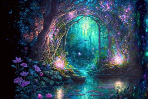 Magical Forest Painting