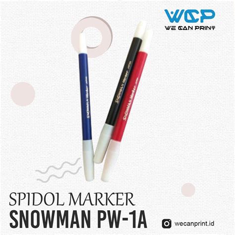 Jual Spidol Marker Snowman Marker Spidol Kecil PW 1A Spidol SNOWMAN