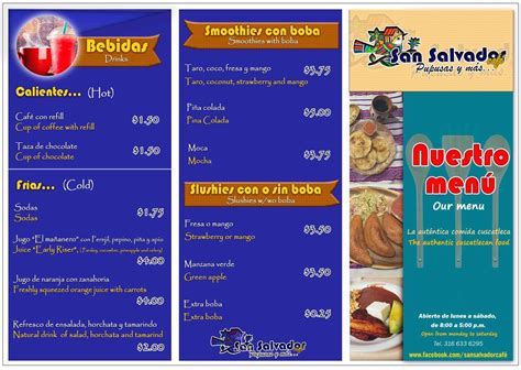 New Salvadoran restaurant opening April 1st (menu included) | Wichita ...