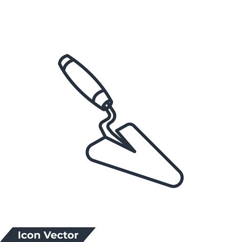 trowel icon logo vector illustration. trowel symbol template for ...