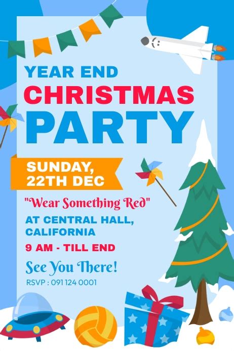 Year End Christmas Party Template | PosterMyWall