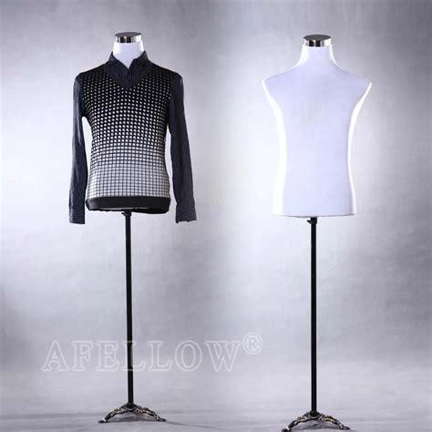 M005 102 White Color Male Torso Fiberglass Half Body Cheap Mannequin