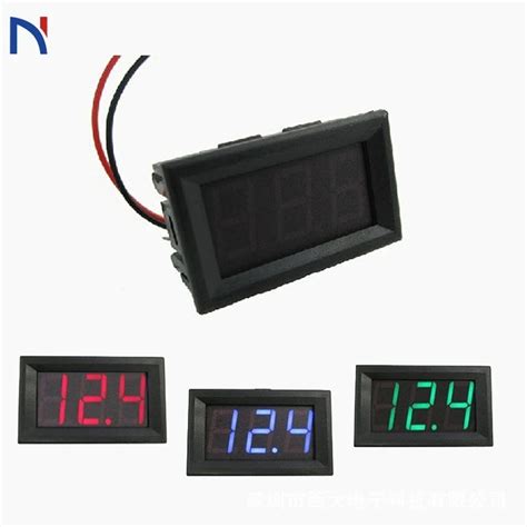 Mini Digital Voltmeter Ammeter Inch Dc V V Instrument Tool