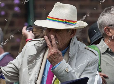 Sir Ian Mckellen Wearing Hat Rainbow Editorial Stock Photo Stock