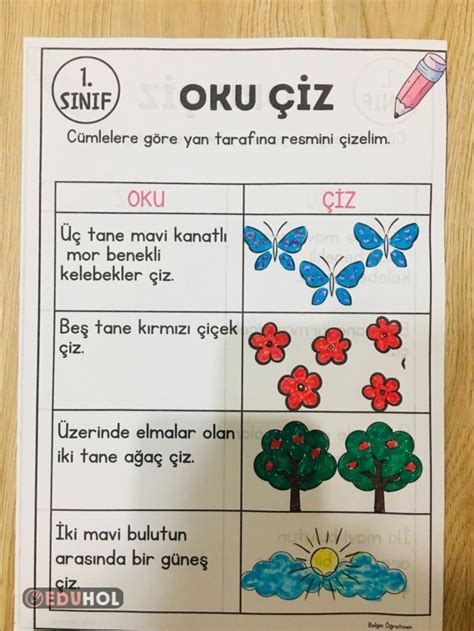 Oku Anla Çiz Eduhol Ders Videoları İzle Online Test Çöz Etkinlik İndir