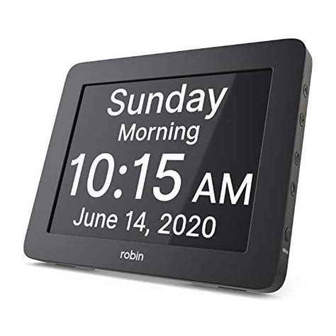 Robin 2020 Version Digital Day Clock 2 0 With Custom Alarms And