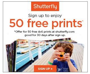 Shutterfly Promo Code: 50 FREE 4x6 Prints!