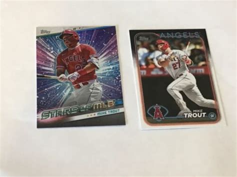 Mike Trout Topps Series Baseball Stars Of Mlb Los Angeles Angels