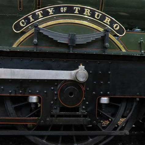 The City Of Truro Train Is On Display At The Railroad Museum In St