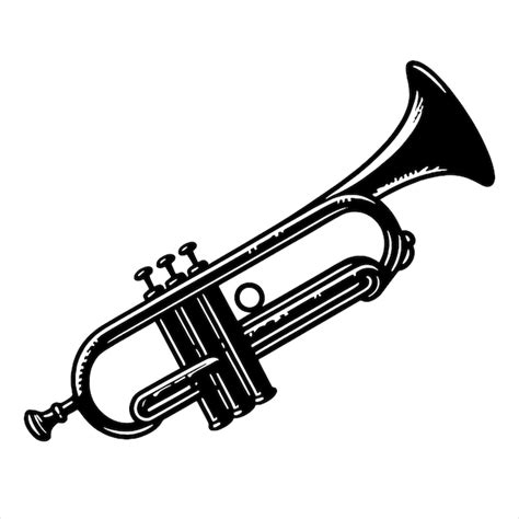 Premium Vector | Trumpet Silhouette