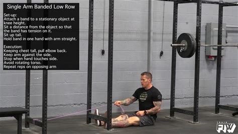 Single Arm Banded Low Row YouTube