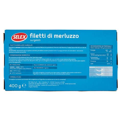 Selex Filetti Di Merluzzo Surgelati 400 G NonPesa It Spesa Online