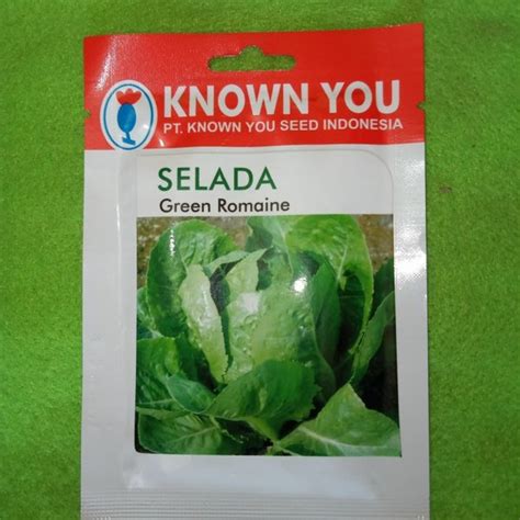 Jual Benih Selada Lettuce GREEN ROMAINE Known You Seed 5 Gr Di Lapak Sf