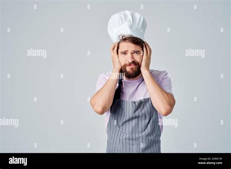 Man In Chef S Uniform Culinary Profession Work Industry Stock Photo Alamy