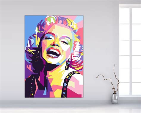 Marilyn Monroe Pop Art, Marilyn Monroe Framed Canvas, Monroe Graffiti ...