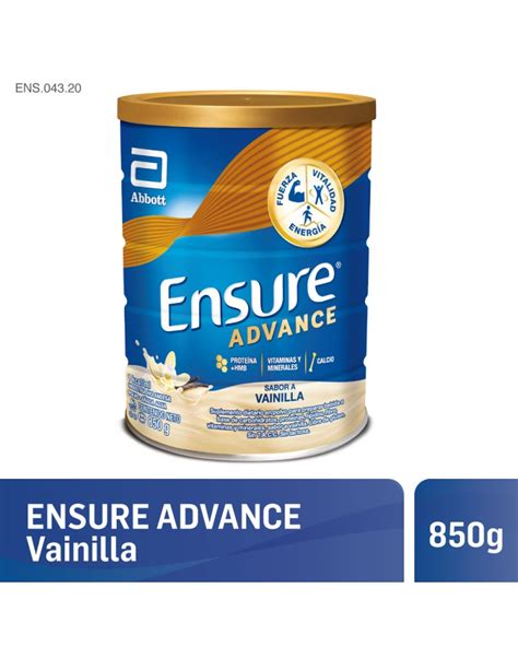 ENSURE Advance Suplemento Nutricional Vainilla Polvo X 850 G