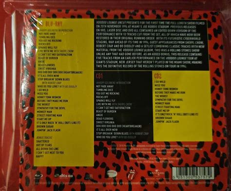 The Rolling Stones Voodoo Lounge Uncut Blu Ray Cd