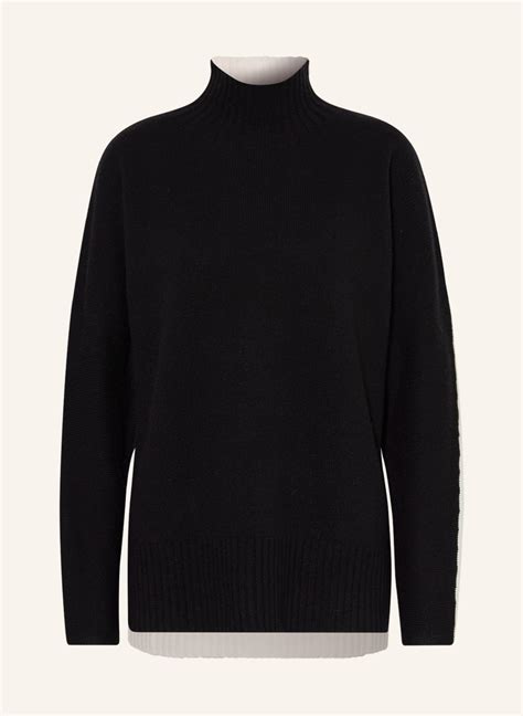 Darling Harbour Pullover Mit Cashmere In Schwarz Ecru