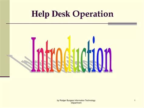 Ppt Help Desk Operation Powerpoint Presentation Free Download Id