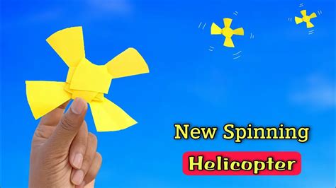 New Spinning Helicopter Toy Flying Paper Helicopter Paper Spinner