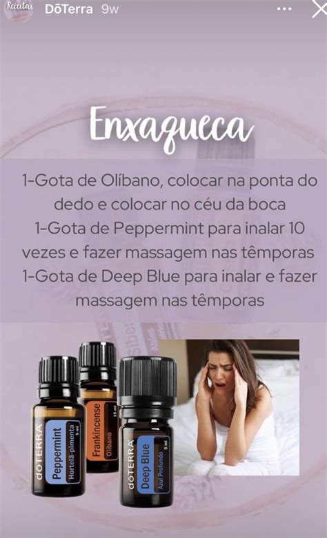 Pin De Mariana Bastos Em Doterra Dor De Cabeça Misturas De óleos Essenciais Óleos Essenciais