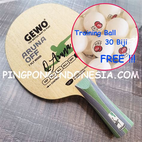 Jual Gewo Aruna Off Kayu Pingpong Blade Tenis Meja Bet Bat Offensive