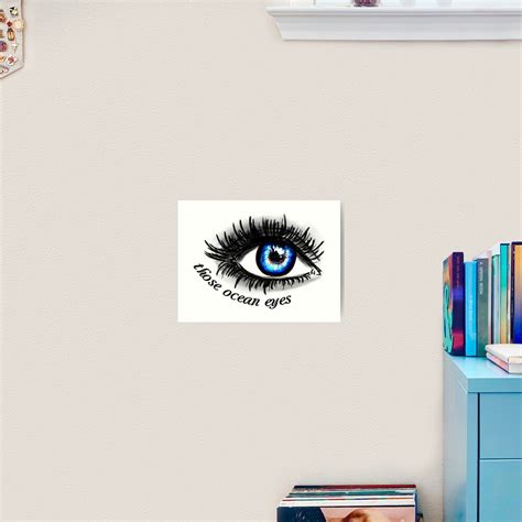 "Ocean Eyes Drawing" Art Print by oliviaossege | Redbubble