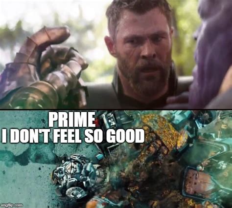 Thanos Turns Ironhide To Dust Imgflip