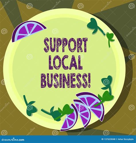 Text Sign Showing Support Local Business Conceptual Photo Shopping Or