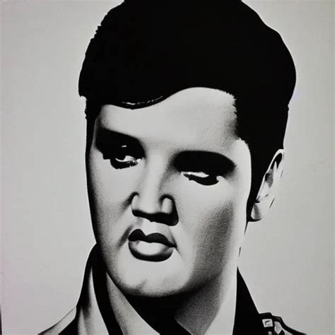 Portrait Of Elvis Presley Soviet Brutalism Stable Diffusion OpenArt