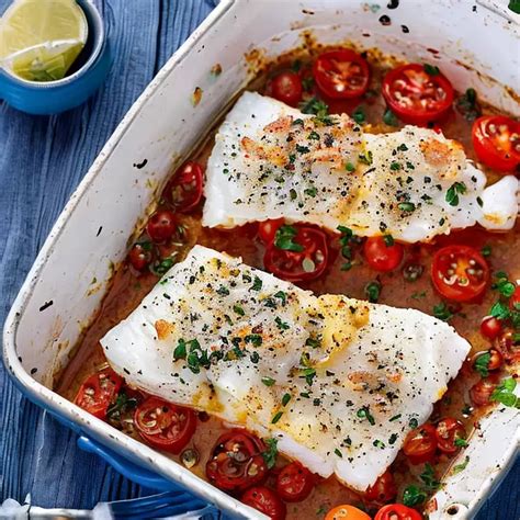 Gebackener Kabeljau Mit Feta Und Tomaten