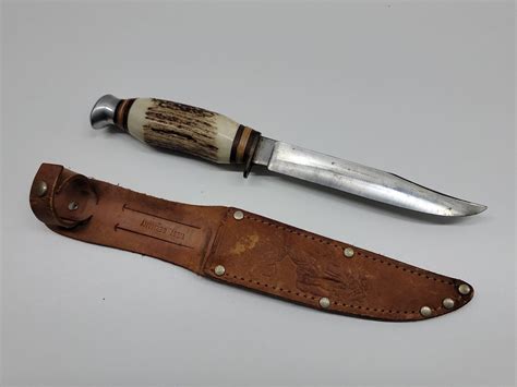 Mavin Vintage Baron Solingen Germany Stag Handle Hunting Knife With