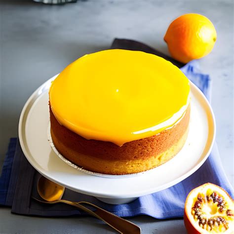 Bolo de Laranja Geleia de Maracujá Linguarudos