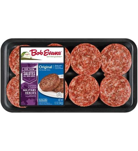 Bob Evans Original Pork Sausage Patties 12 Oz 8 Count