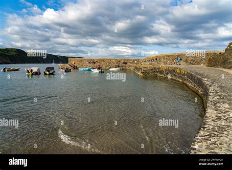 Harbor Wall Of Gorran Haven St Goran Cornwall England Great