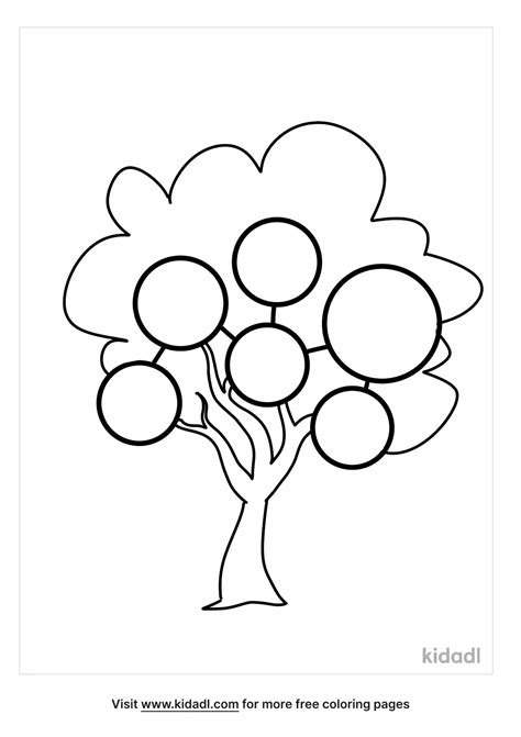 Free Family Tree Coloring Page | Coloring Page Printables | Kidadl