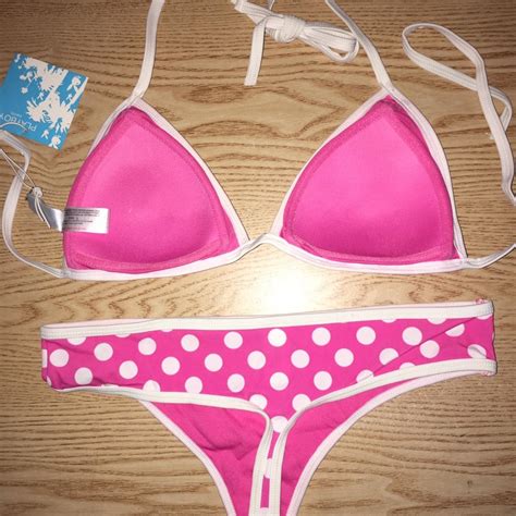 New Pc Playboy Polka Dot Thong Bikini Sizes Depop