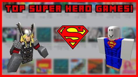 Top Super Hero Games On Roblox Which Is Your Favorite Youtube