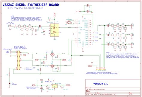 VE2ZAZ - Si5351 Synthesizer Board